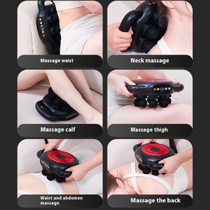 Nuovo arrivo Multi funzione 8 teste profondo per massaggio del tessuto pistola palmare ad alta frequenza vibrazione del corpo massaggio macchina sollievo prodotto - Product Image 6