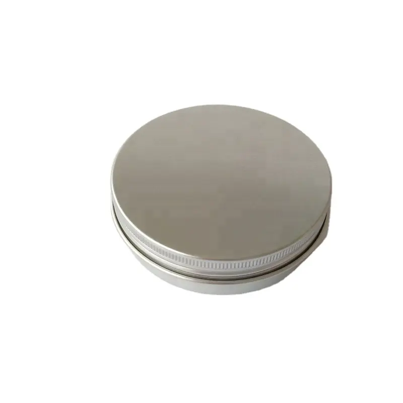 100 g (D83*H25 MM) hochwertige runde Aluminiumbox mit Schraubdeckel für Lebensmittelverpackung
