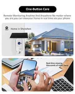 V380PRO Cámara CCTV PTZ Impermeable para Exteriores, Tarjeta SIM 4G con Panel Solar Sensor de Movimiento CMOS para Almacenamiento de Datos, Opciones de Tarjeta de Memoria - Product Image 4