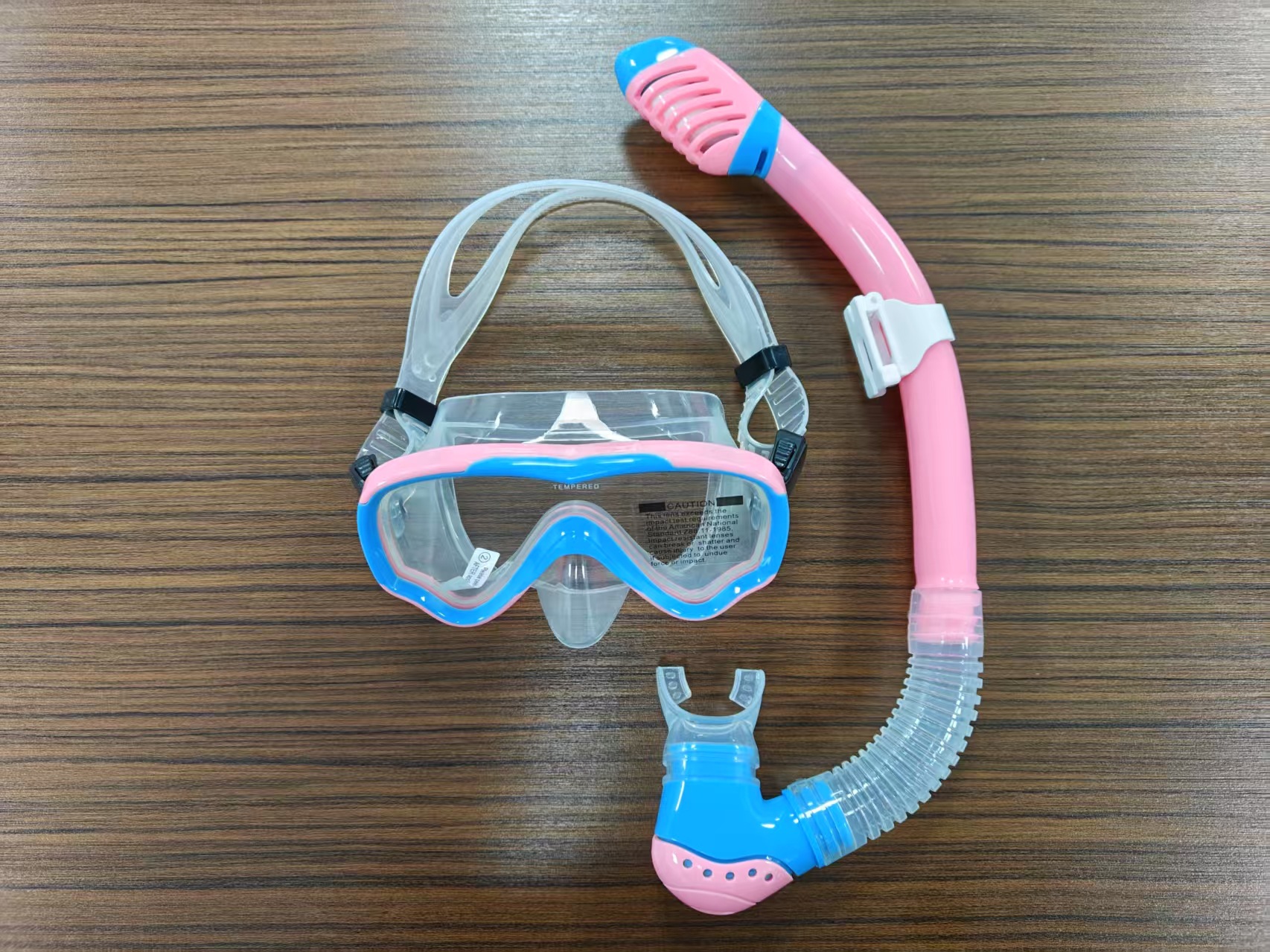 blue and pink