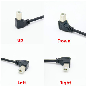 长度定制90度Usb A公到上下左右角型B公usb 2.0打印机电缆 - Product Image 2