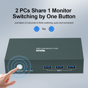 Hoomc 2 en 1 4K para conmutador KVM HDMI con conmutador de Puerto USB y DP de 60Hz conmutador de teclado de ratón de 2 monitores en Stock - Product Image 4