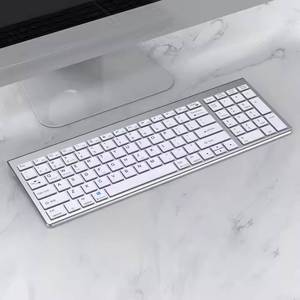 Kit de teclado inalámbrico fino duradero de fábrica 109 juego de ratón y teclado inalámbrico de tres modos Mini combos de teclado y ratón ultrafinos