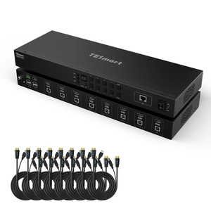 TESmart 8X1 HDMI KVM交换机8端口4K 30hz USB 2.0机架式EDID RS232局域网端口红外远程IP控制KVM扩展坞 - Product Image 1