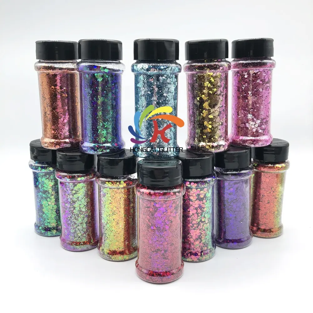 Glitter Nhà Cung Cấp Số Lượng Lớn Trang Trí Đám Cưới Shaker Màu Chuyển Óng Ánh Lấp Lánh