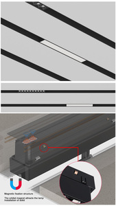 Fuente de luz Led dali, carril de guía integrado de 3 fases, 48v, sistema de iluminación de pista vertical magnética - Product Image 5