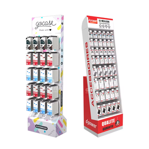 Vendita al dettaglio su misura in cartone da pavimento Stand espositore in cartone ondulato Pegboard espositore con gancio - Product Image 2