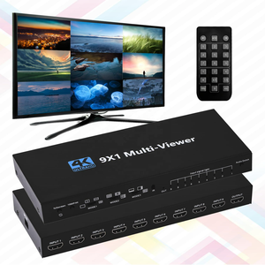 SY <strong>HDMI</strong> 9x1 Multiviewer Switcher Seamless 4K <strong>HDMI</strong> 9way 9 Screen Real Time Multi Viewer Screen Splitter 9 in 1out Switch <strong>Adapter</strong> - Product Image 5
