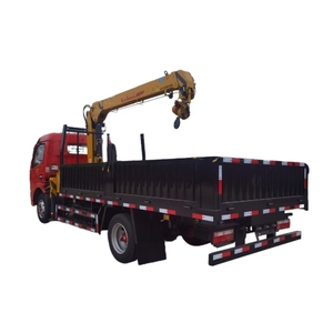 Knuckle vinç ile 4*2 Camion 4Ton kaldırma kolu monte açık kasa kamyon