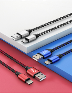 Wholesale 2.4A 3ft 1M Nylon Braid Colored Micro <strong>Usb</strong> <strong>Serial</strong> Cable Type C Cable Android Cable for Huawei Samsung Fast Charger - Product Image 6