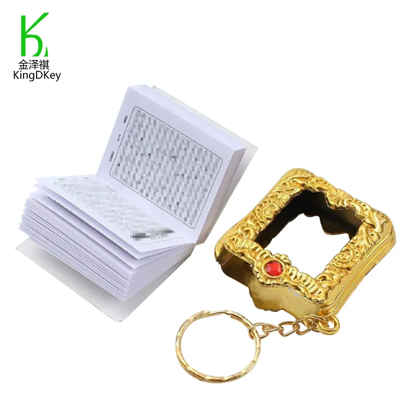 Gantungan Kunci Muslim Arab Mini Vintage, Gantungan Kunci Buku Alkitab Islami, Hadiah Agama untuk Liontin Kunci Mobil