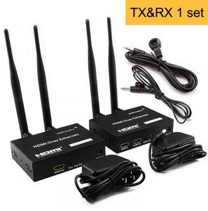 200M HDMI兼容扩展器无线WiFi AV发送器音频视频发送器接收器2.4G/5G 1080P本地环路，带IR - Product Image 5