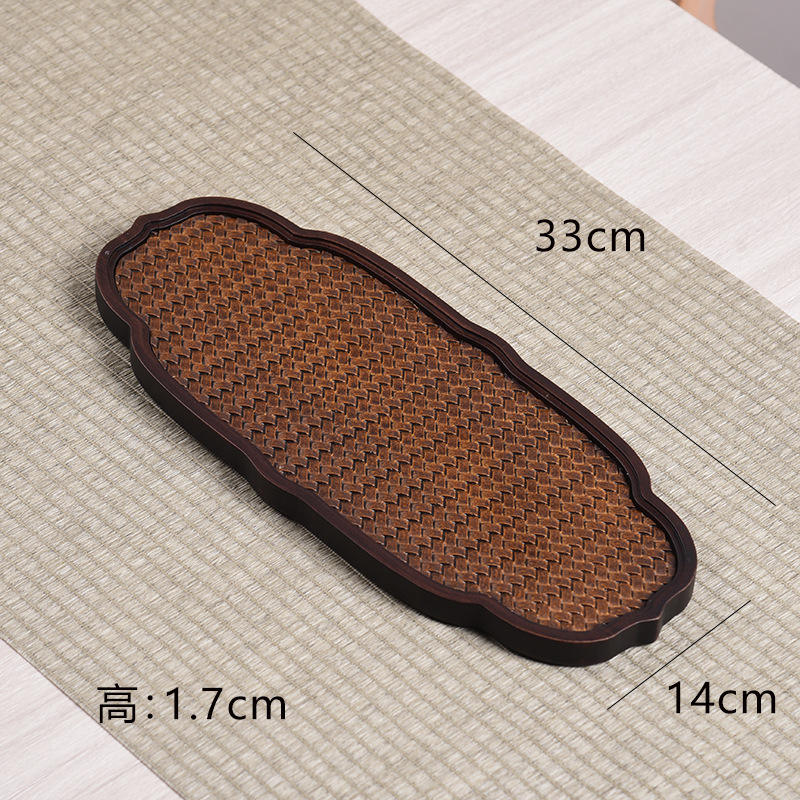 Assiette à motif lotus - 33*14*1,7 cm