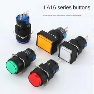 Pulsante momentaneo autobloccante in plastica da 16mm 3pin 6pin per iniziare le macchine Arcade di forma rettangolare/quadrata/rettangolare - Product Image 3