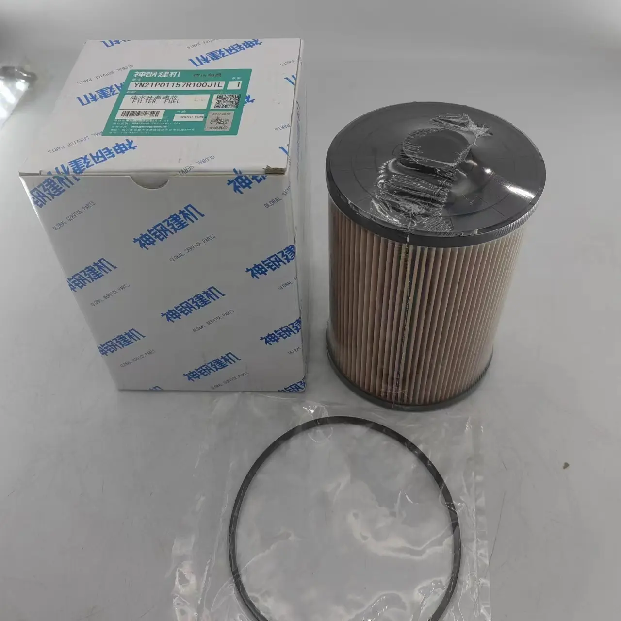 Filtro de combustible de motor diésel YN21P01157R100J1L, usado para Kobelco, nuevo