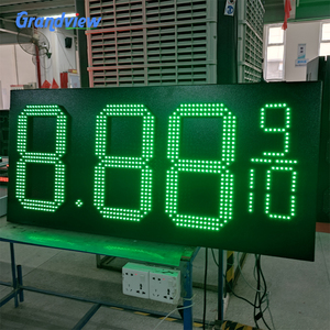 12-дюймовый 8888 цифровой дисплей для АЗС светодиодный цифровой номер цена вывеска масло цифровой цена экран цена светодиодный экран - Product Image 3