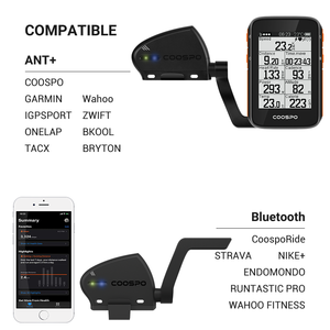 COOSPO Sensor Dual de Velocidad de Cadencia de Bicicleta Inalámbrico Compatible con Zwift, Rouvy, IPX6 con Batería de Larga Duración - Product Image 3