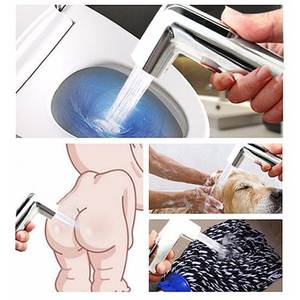 RAINSHOWERバスルームABSプラスチッククロームゴールドジェットスプレーShattafポータブルハンドスプレートイレビデ