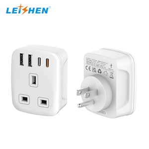 Châu Âu để UK cắm Adapter <span class=keywords><strong>unidapt</strong></span> adapter 4 USB tường sạc du lịch cắm điện Adapter EU để anh có thể gập lại cắm - Product Image 3