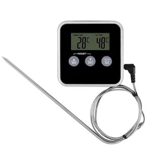 CE RoHS LFGB termometro digitale per alimenti con funzione di temperatura e timer termometri per carne per cucinare termometro per frigorifero - Product Image 1