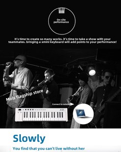 Midiplus X4 mini controlador Midi profesional 49 teclas Pad USB Midi Piano teclado instrumento Musical sintetizador música