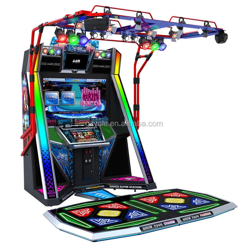 Coin Operated Arcade Dancing Game Machine Shopping Mall Amusement Park Super Music 2 Players Arcade E Dancing Game Machine
