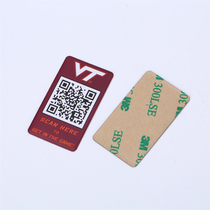 Etiqueta de activos de propiedad láser códigos de barras QR personalizados Impresión de metal Etiqueta de códigos de barras QR con pegatina de serie - Product Image 2