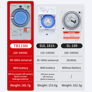Interruttore Timer digitale di alta qualità 1NO + 1NC uscita senza Volt 16A controllo interruttore di tempo con copertura antipolvere - Product Image 3