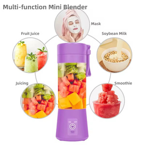 Customized Color Mini Juicers 6 Blades Portable Usb Blender 2 <strong>Cups</strong> 400ML Juicer Extractor Machine <strong>Mixer</strong> for Kitchen - Product Image 3