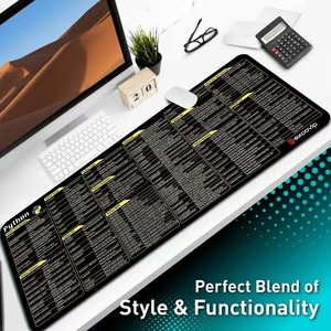 Newest Python <strong>Excel</strong> Desk Mat Keyboard Shortcut Mouse Pad XL,XXL Extended Rubber Non-Slip Rubber Custom Desktop Mouse Pad - Product Image 4
