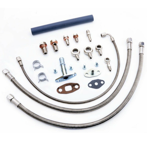 Haofa AN4 paslanmaz çelik örgülü PTFE RB20DET RB25DET w/<span class=keywords><strong>GT25R</strong></span> 30R için <span class=keywords><strong>turbo</strong></span> yağ yakıt hattı kiti