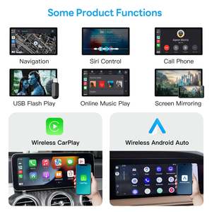 Kotak pintar antarmuka Video otomatis <span class=keywords><strong>Android</strong></span> dan CarPlay nirkabel khusus untuk Mercedes Benz NTG5.5 2016 2022 dengan layar 10.25 inci - Product Image 3