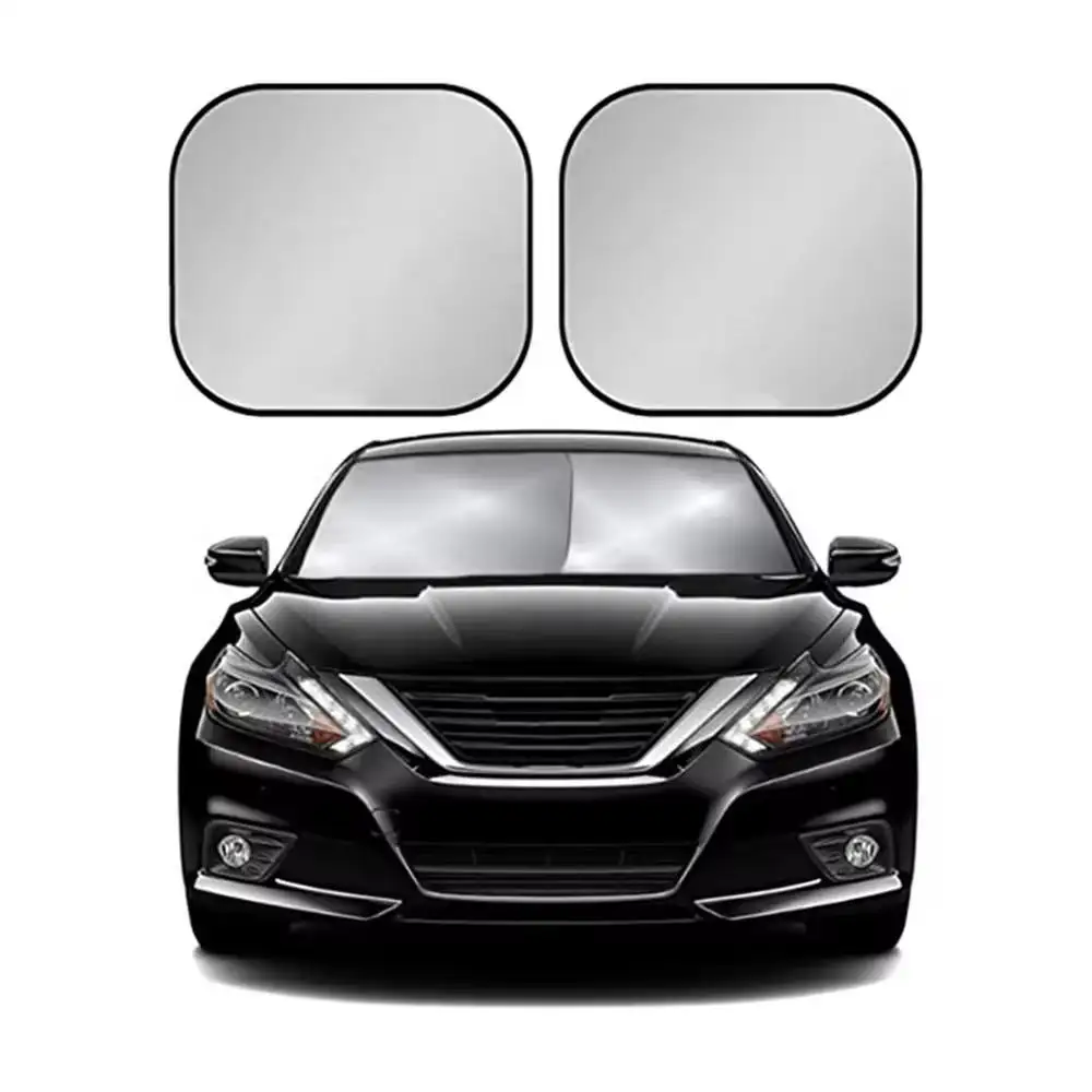 Foldable Front Sun Shield Sun Shade Reflective Polyester Block Cover Heat and Sun Car Windshield Sunshade