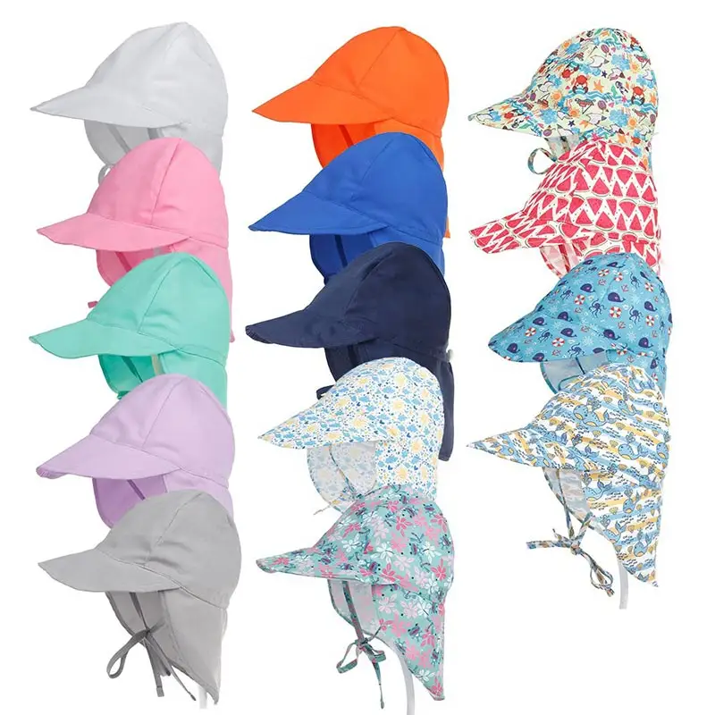 SPF 50 + cappello da sole per bambini regolabile estate bambino per ragazzi viaggio spiaggia bambina cappello bambini cappelli per bambini