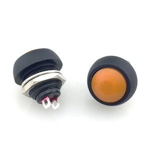 Interruttore a pulsante da 12mm rosso verde blu giallo bianco nero arancione momentaneo PBS-33B impermeabile