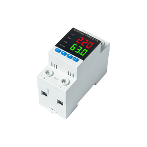 220V 110V Adjustable Automatic <strong>Voltage</strong> Protector 0.1A-63A <strong>Voltage</strong> Protector Electric Power Stabilizer Device 110V-220V Automatic - Product Image 2