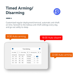 2023 alarma anti intrusión para sistema de seguridad doméstico inalámbrico con Red dual WiFi 4G y aplicación móvil de protección de seguridad - Product Image 4