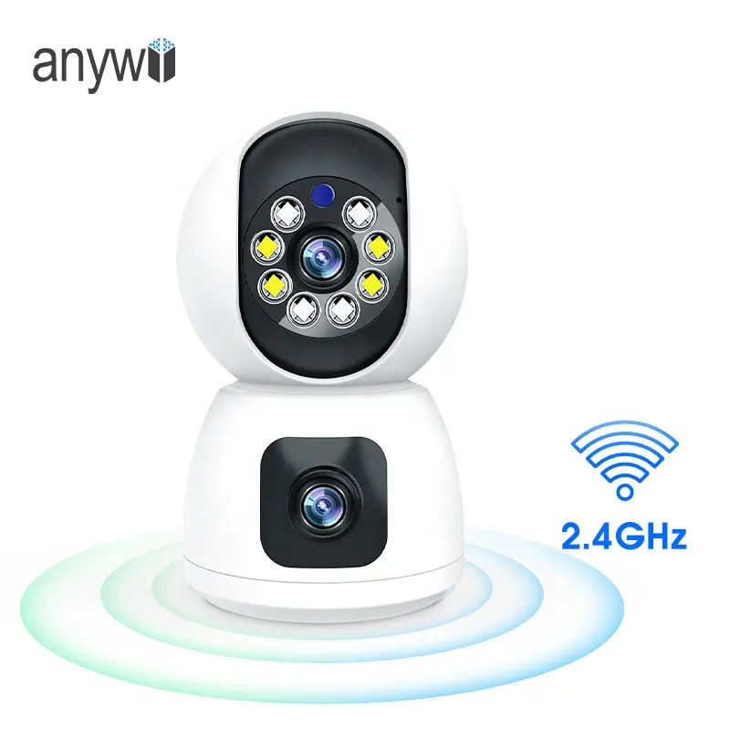 Anywii OEM Baby Monitor with Camera and Audio Best Seller Night Vision Ip Camera WIFI Built-in Siren Surveillance & Ip Camera