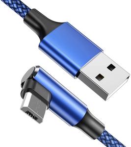 定制彩色USB电缆直角微型USB电缆手机快速充电 - Product Image 6