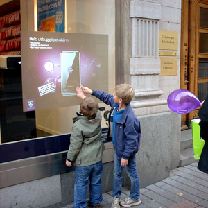 Chiếu phía sau hoặc màn hình LCD tương tác cảm ứng lá phim trong suốt ba chiều Màn hình hiển thị cho quảng cáo - Product Image 2