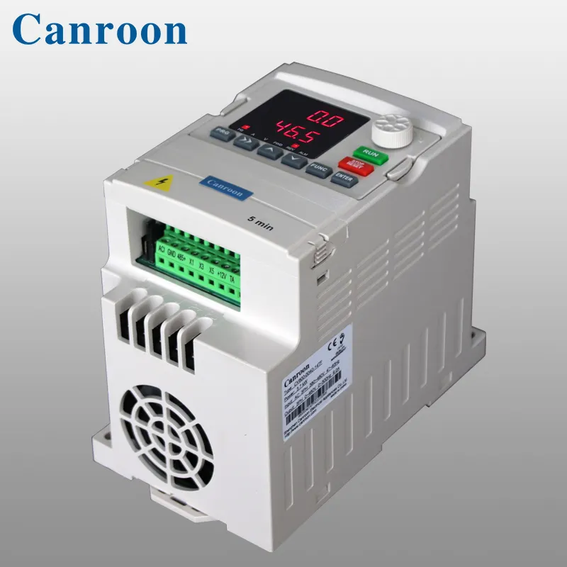 Canroon ไดรฟ์ปรับความเร็วได้3เฟส CV800,อินเวอร์เตอร์ความถี่50Hz 60Hz VFD VSD ตัวแปรมอเตอร์ AC