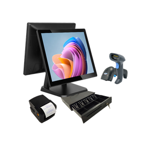 15 дюймов кассовый аппарат windows pos алюминиевый корпус epos система все в одно касание android pos терминал с принтером
