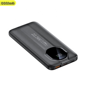 Soporte de carga rápida Banco de energía portátil Delgado 10000mAh QC3.0 PD 22,5 W Pantalla LED Universal Salida de USB-C 2 Entradas PD Bancos de energía - Product Image 2