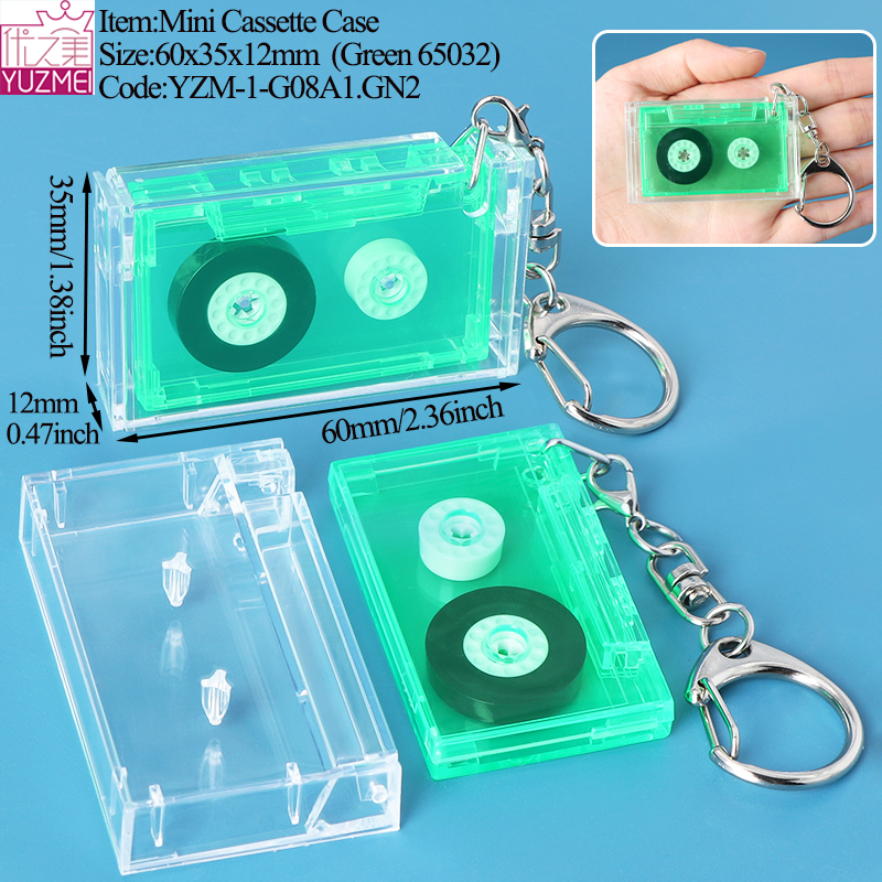 G08B Mini Cassette Case Green No NFC