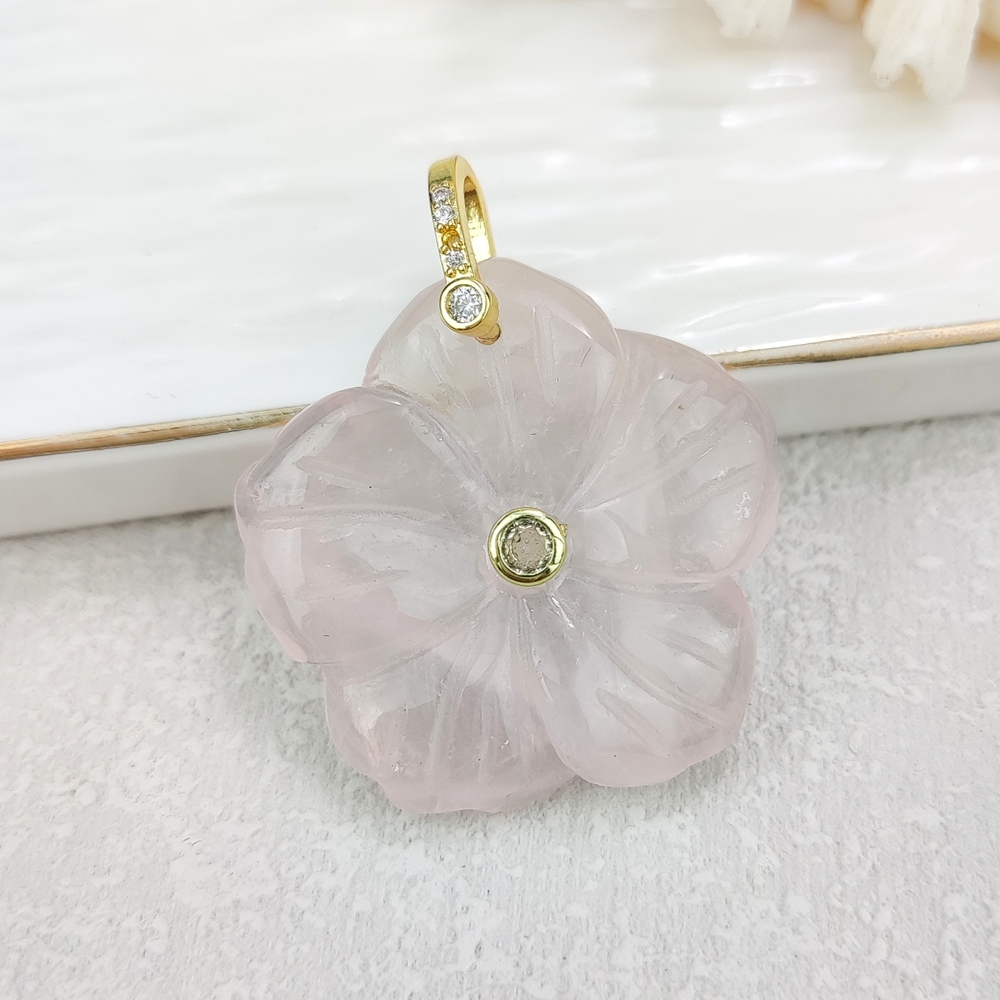 Quarzo rosa - oro