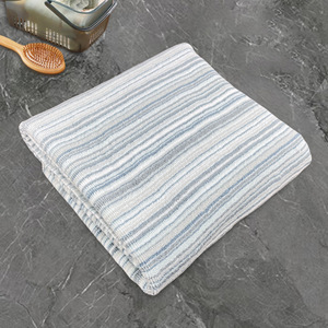 Cotton Thick Soft Water Absorbent Cotton <strong>Both</strong> Side Terry Yarn Dyed Jacquard Bath Swimming Beach <strong>Towel</strong>