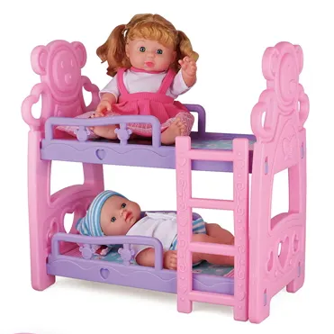 Baby care bunk beds with real dolls