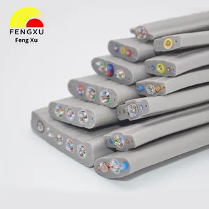 Fengxu asansör seyahat kablosu TSYV75-5-128 adanmış gözetim Video kablosu 600V anma gerilimi telli düz takviyeli PE - Product Image 3