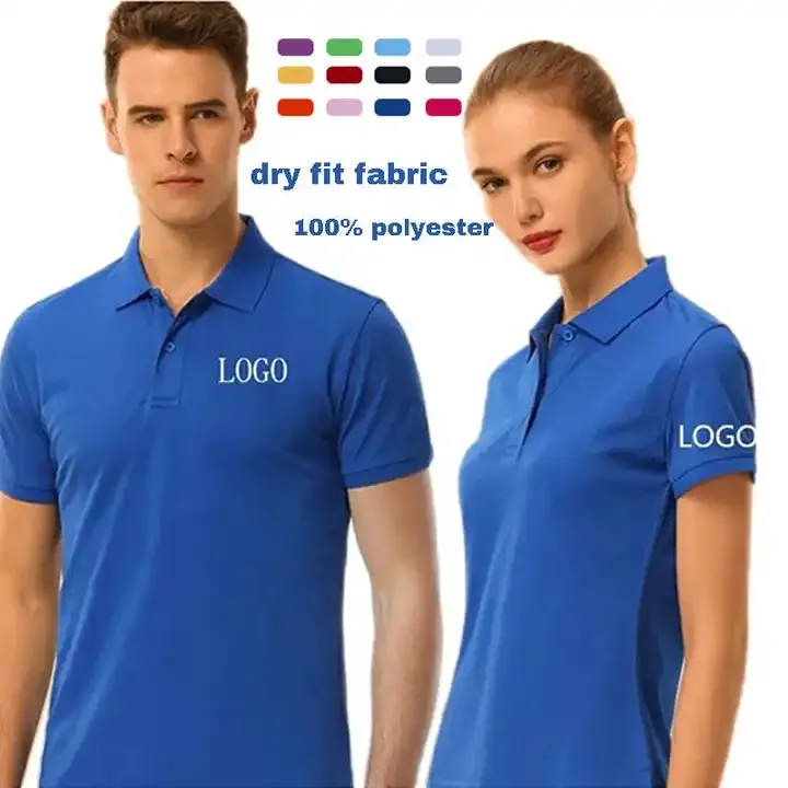 Toptan düz boş özel Logo baskı hızlı kuru Fit Golf gömlek tasarım yetişkin çocuk erkek Polyester Polo Tee t-shirt