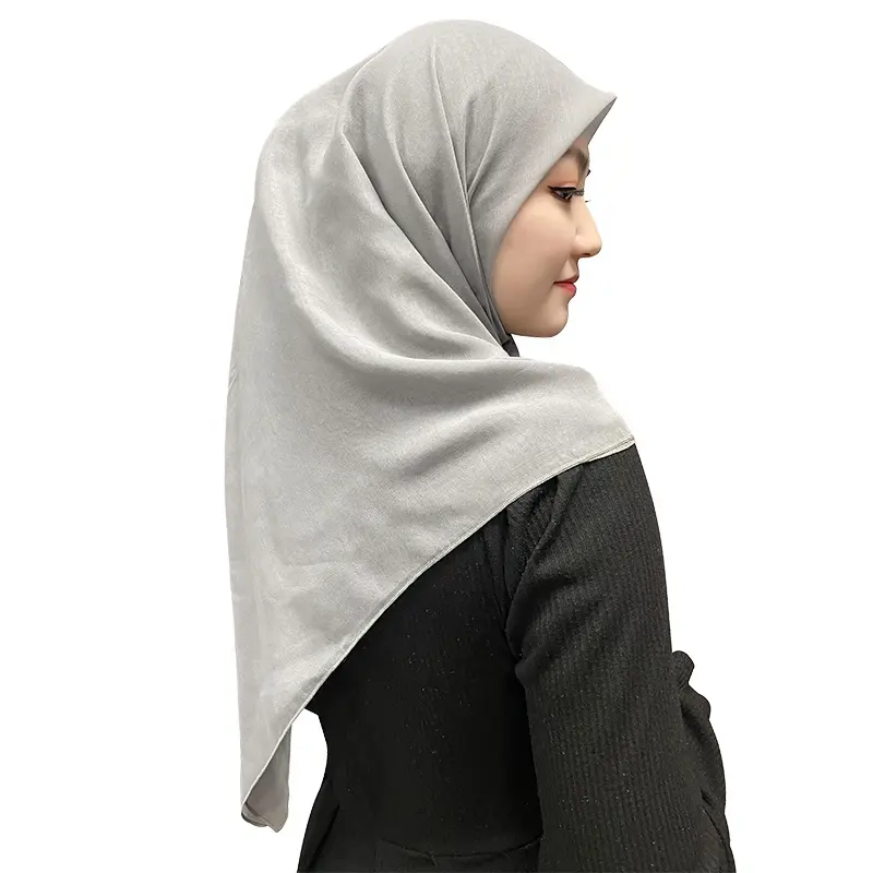 Bawal cotton voile plain islamic kids hijab per donna muslim fashions square arab sciarpa e scialli grossista bambini ragazze